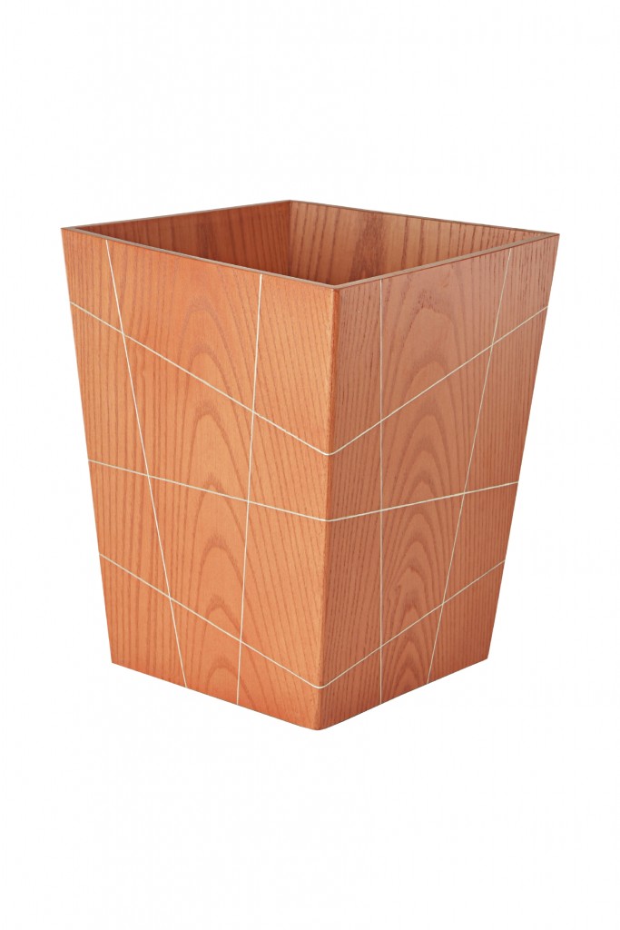 resized_Vintage trapezoid bin with mother of pearl intersecting lines made by Nada Debs in Lebanon, price; AED 989 .