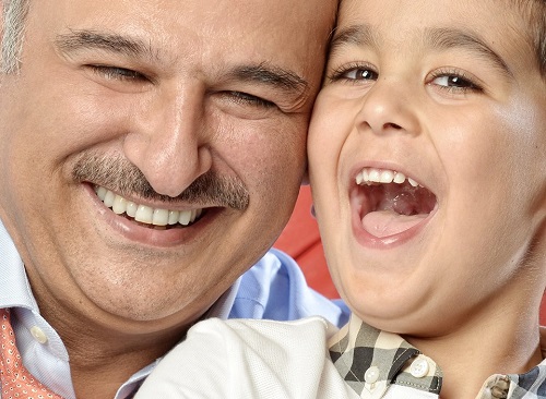 جمال سليمان وابنه الوحيد