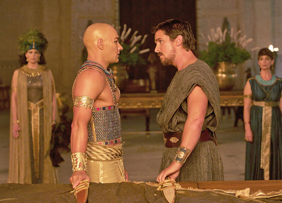 فرعون مصر كما يصوره ريدلى سكوت وكريستيان بيل الذى يجسد شخصية نبى الله موسى