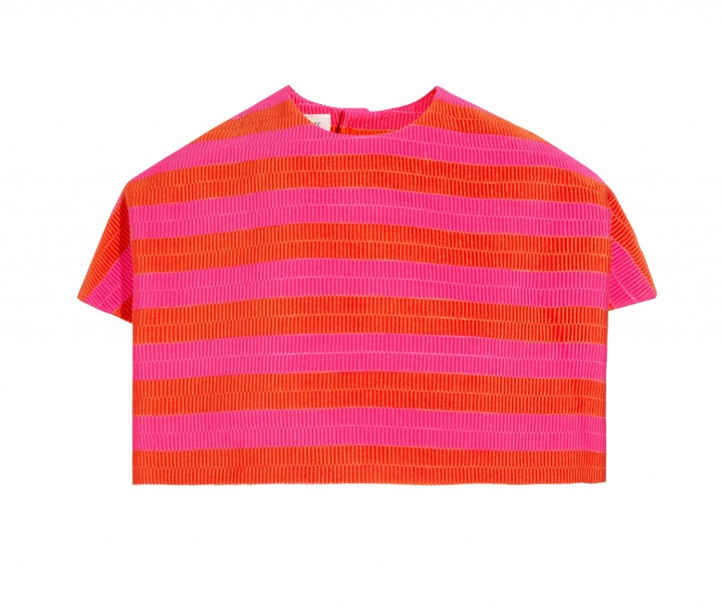 565243 Delpozo Ottoman striped crop top NET-A-PORTER