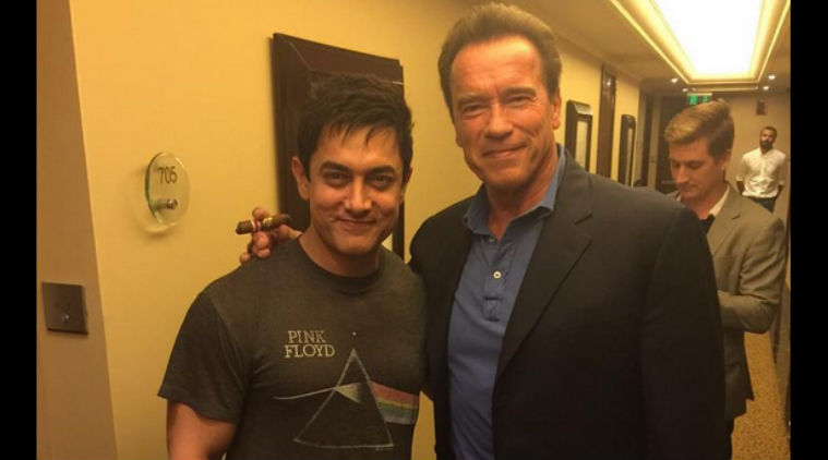 Aamir Khan و Arnold Schwarzenegger