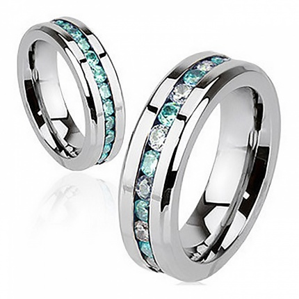 aquamarine wedding band