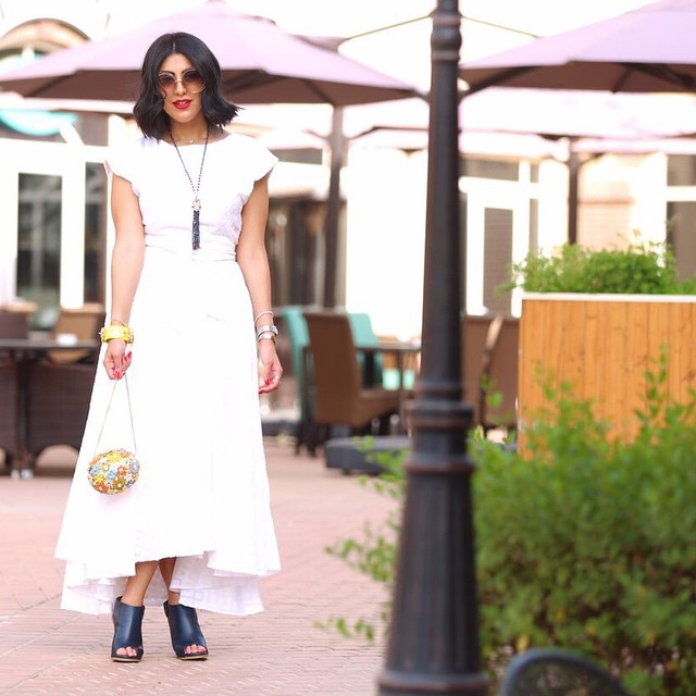 الأبيض على طريقة الفاشيونيستا دانا الطويرش