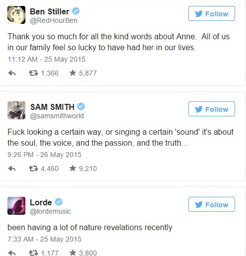 بن ستيلر&سام سميث&لورد