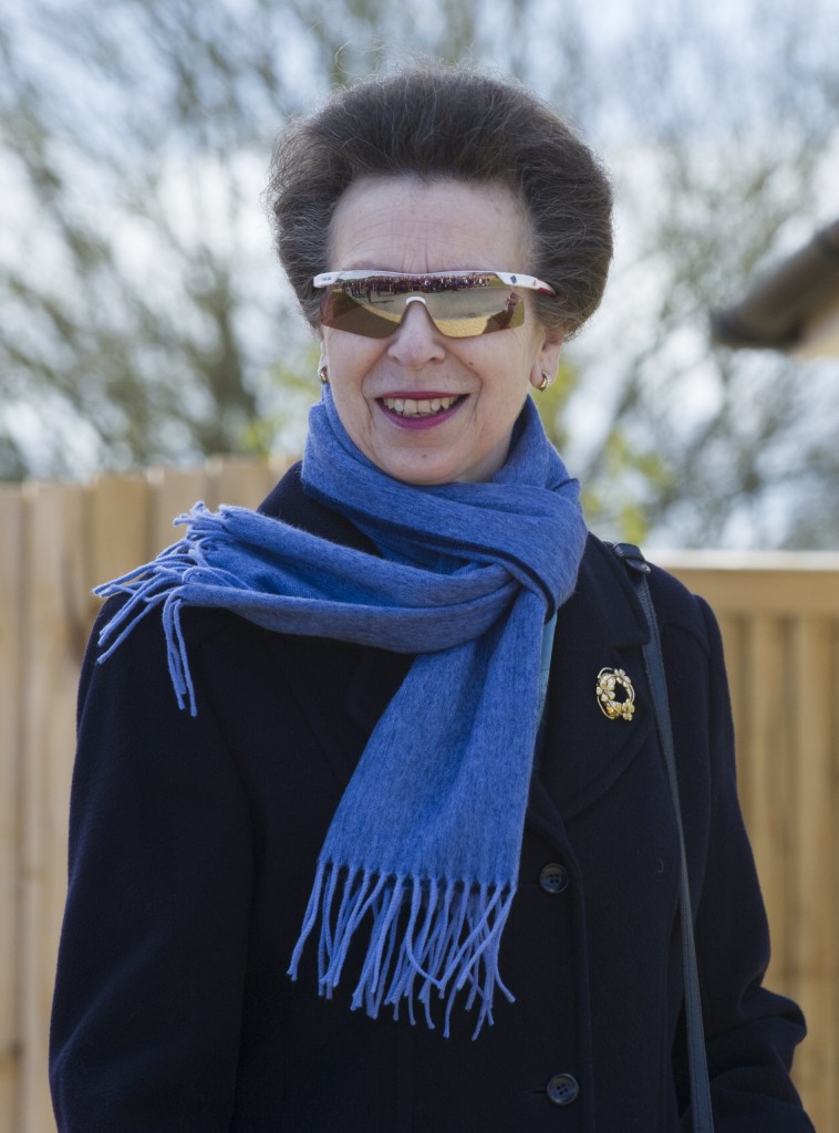 Princess Anne in her daughters Olympic shades