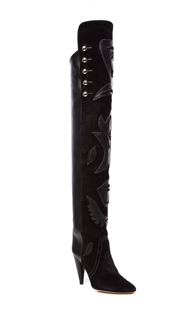 resized_Isabel Marant Black Leather Becky Over The Knee Boots $2,370