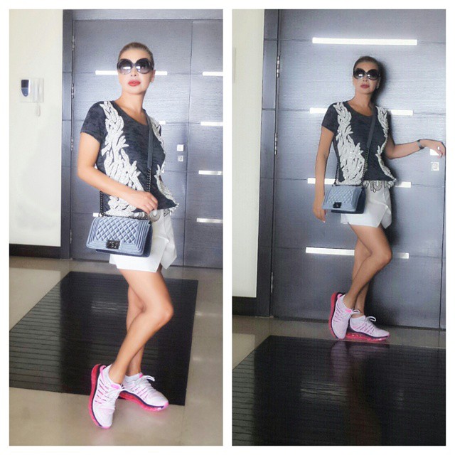 نوال الزغبي بالشورت.