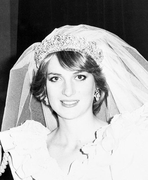 Lady Diana on her wedding