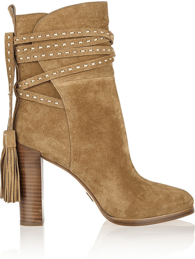 Michael Kors Tasseled Suede Ankle Boots