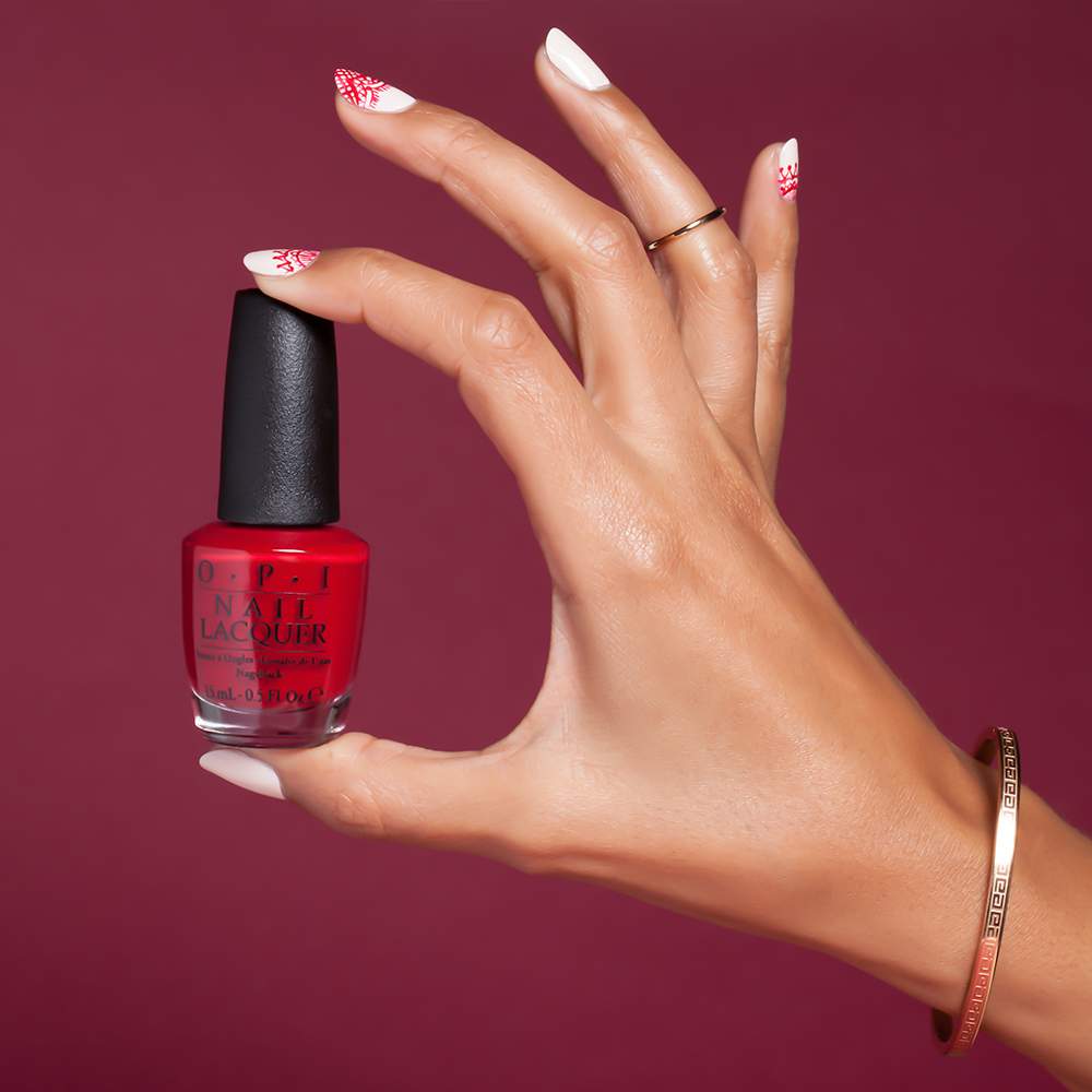 OPI - Venice Collection - Venice Nail Art Lace - nail art visual 1