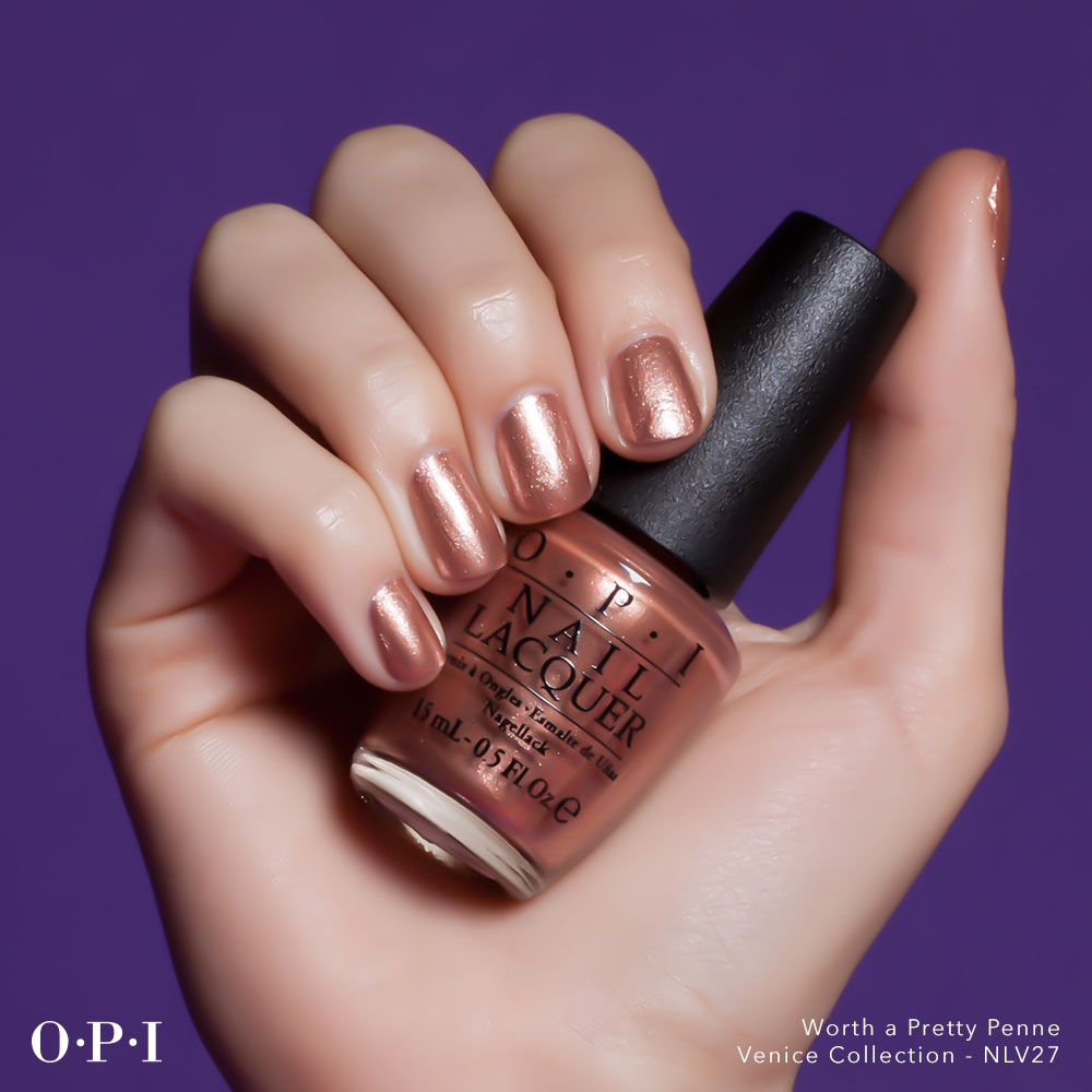 OPI - Venice Collection - Worth A Pretty Penne - hand visual - AED49