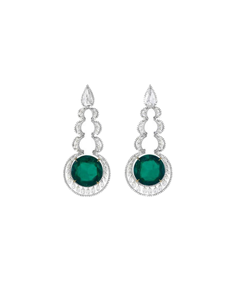 chopard-diamond-earrings-with-emeralds-profile