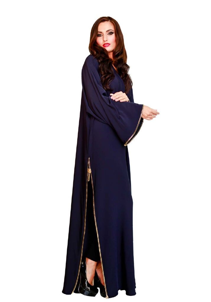 resized_Blue Abaya with style
