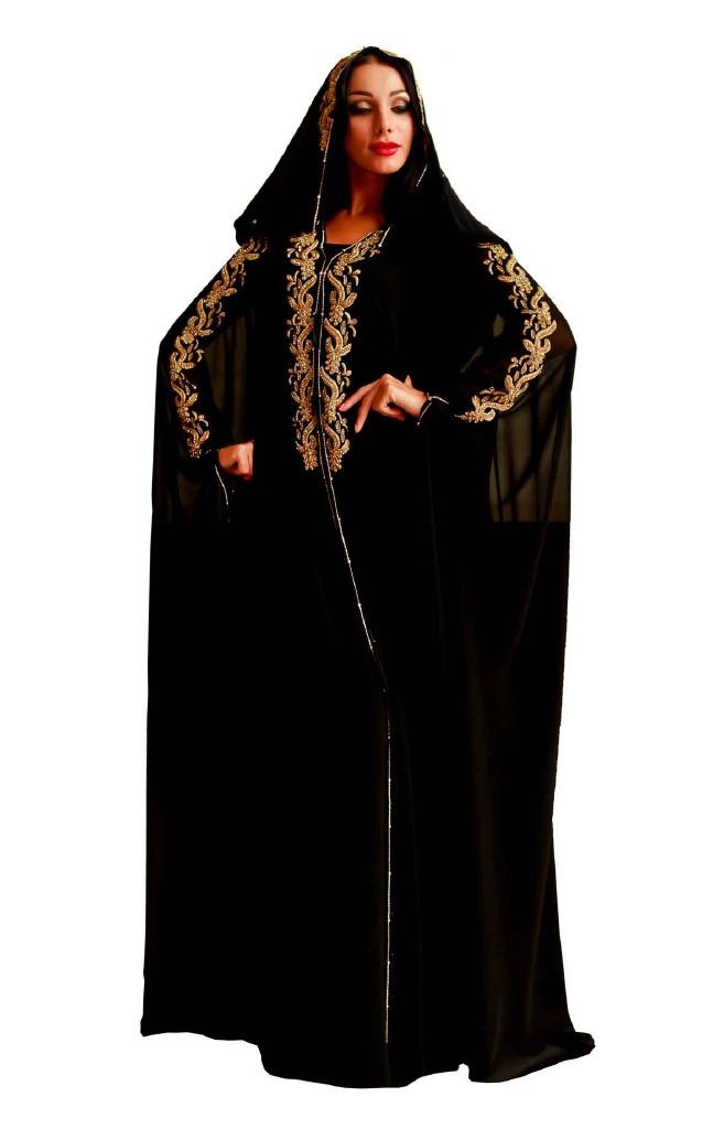resized_Princess Black & Gold Abaya
