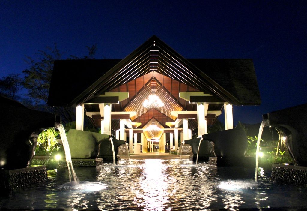resized_Resort Entrance - Night Shot