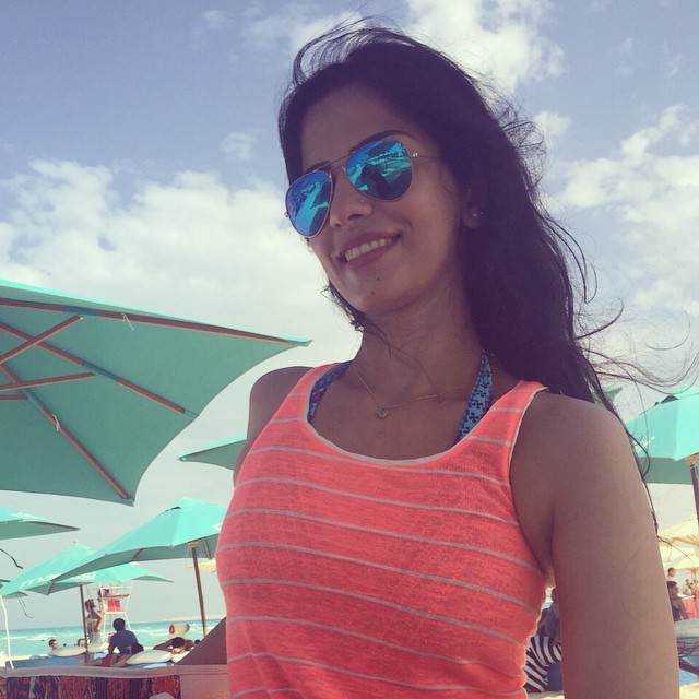 أميرة هاني تستمتع بالصيف