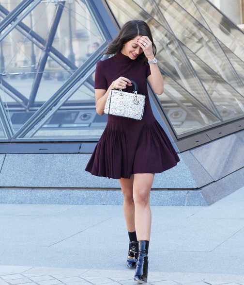 إطلالة جميلة نسقتها لانا الساحلي من ديور لحضور عرض أزياء الدار