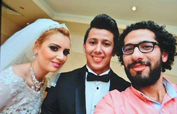 عمرو جمال في زفافه