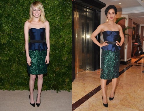 كانجانا رانوت تقلد إيما ستون