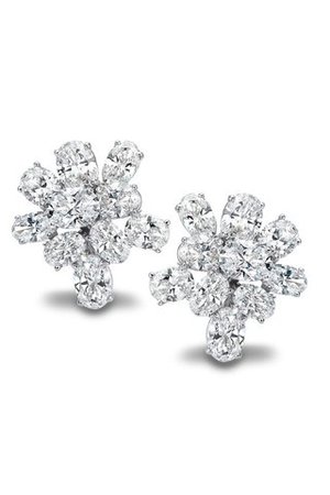 Chopard Diamond Cluster Earrings