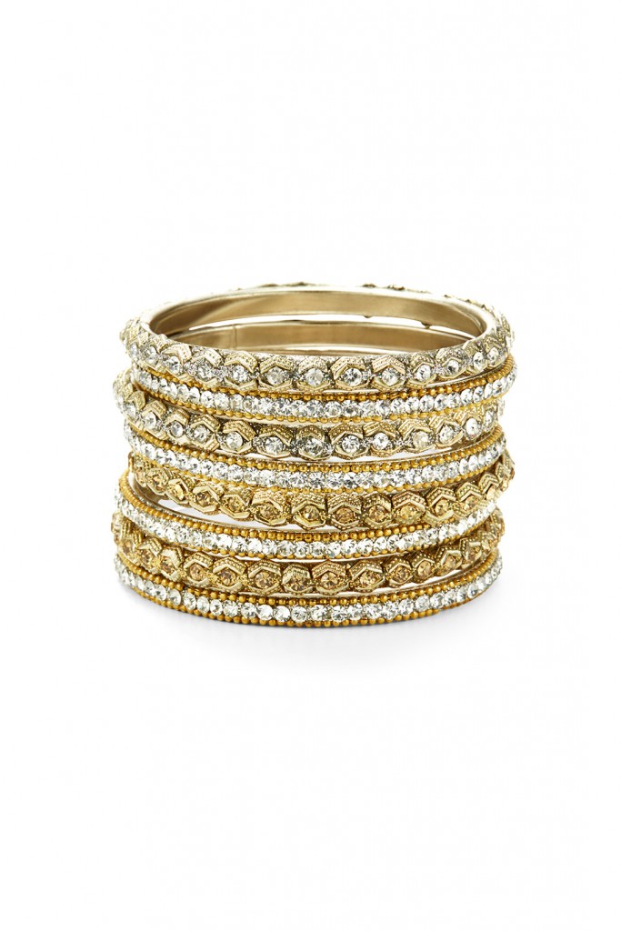 Crystal Snake Eye Bangle Set