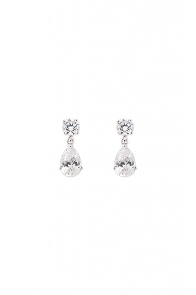 Petite Crystal Tear Earrings
