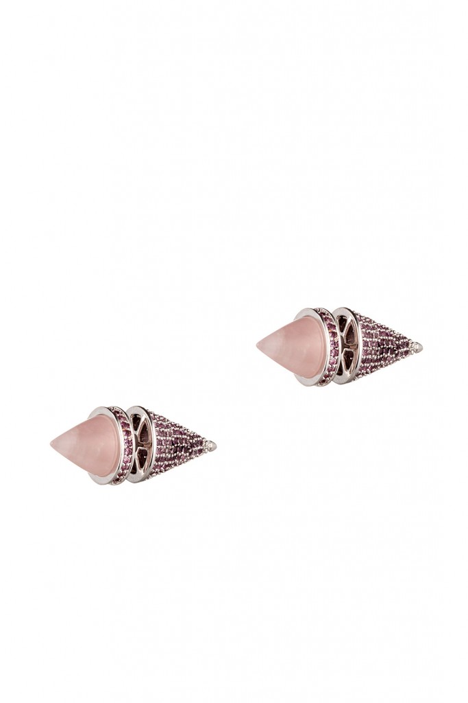Twin Cone Stud Earrings