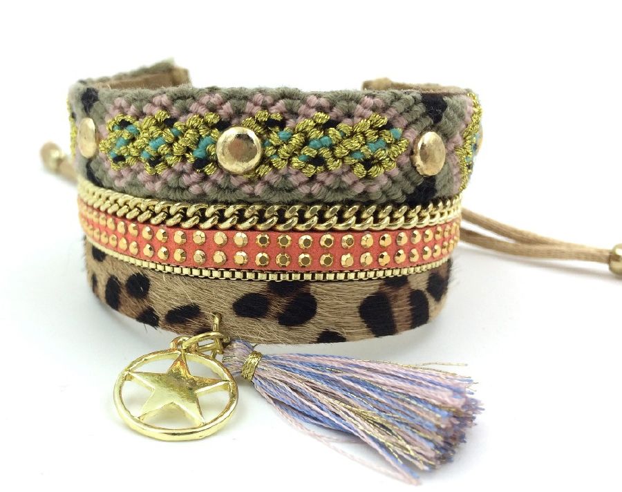 resized_2015-New-Leopard-European-Jewelry-Suppliers-leather-Bangle-wrap-bracelet-Horsehair-punk-crystal-bracelet-for-women
