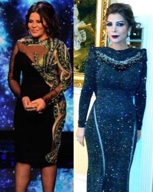 تفضّلان الفساتين اللمّاعة والبرّاقة