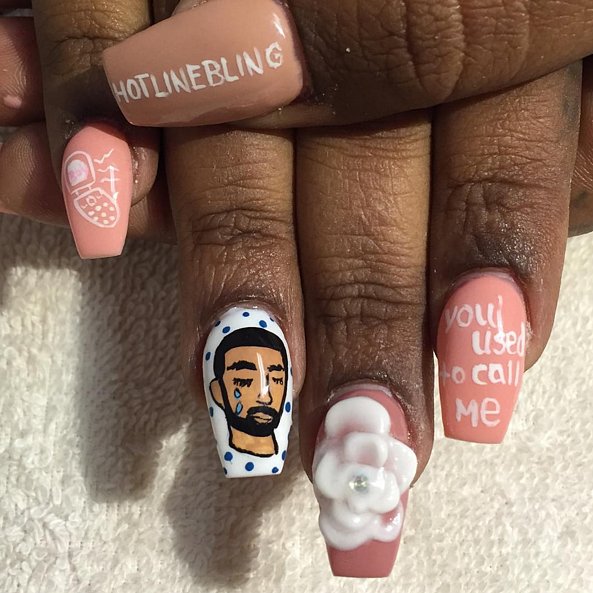 Drake-Nail-Art