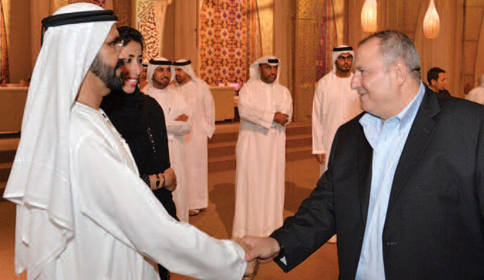 عدنان الكاتب مع حاكم دبي الشيخ محمد بن راشد