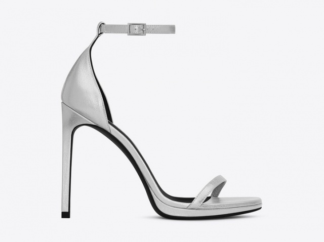 SAINT LAURENT METALIC SANDAL
