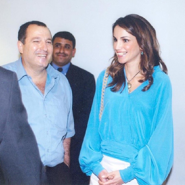 مع الملكة رانيا