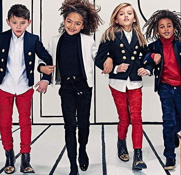 Balmain تطلق خط أزياء جديد للأطفال مستوحى من نورث ويست (9)
