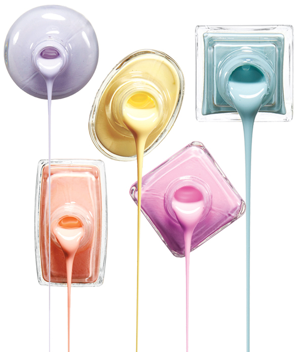 طلاء الأظافر بألوان الباستيل (1)
