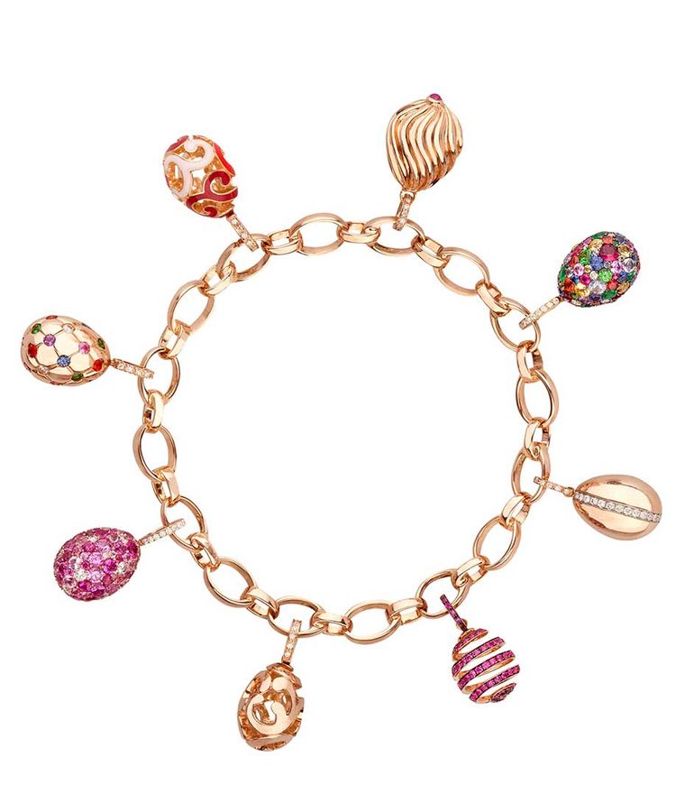 Faberge Egg Charms Bracelet