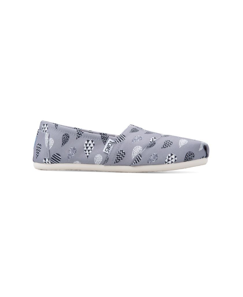 resized_Toms - Grey Canvas Raindrop Print Women's Classics - AED 299 at SIVVI.com