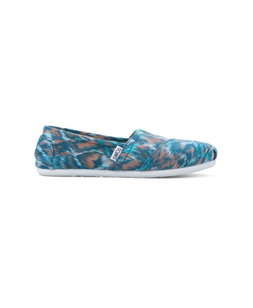 resized_Toms - Turquoise Multi Canvas Ikat Women's Classics - AED 299 at SIVVI.com