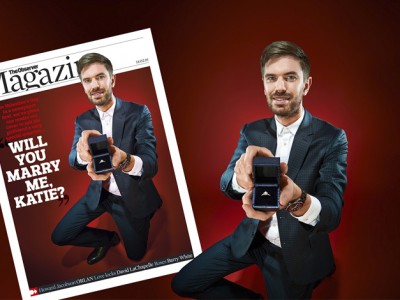 طلب زواج على غلاف أشهر المجلات البريطانية (1)
