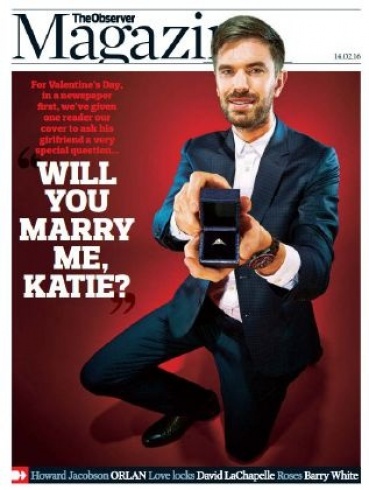 طلب زواج على غلاف أشهر المجلات البريطانية (2)