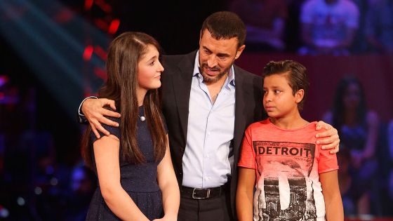 كاظم الساهر مع شيرين بو سعد ويوسف حسن