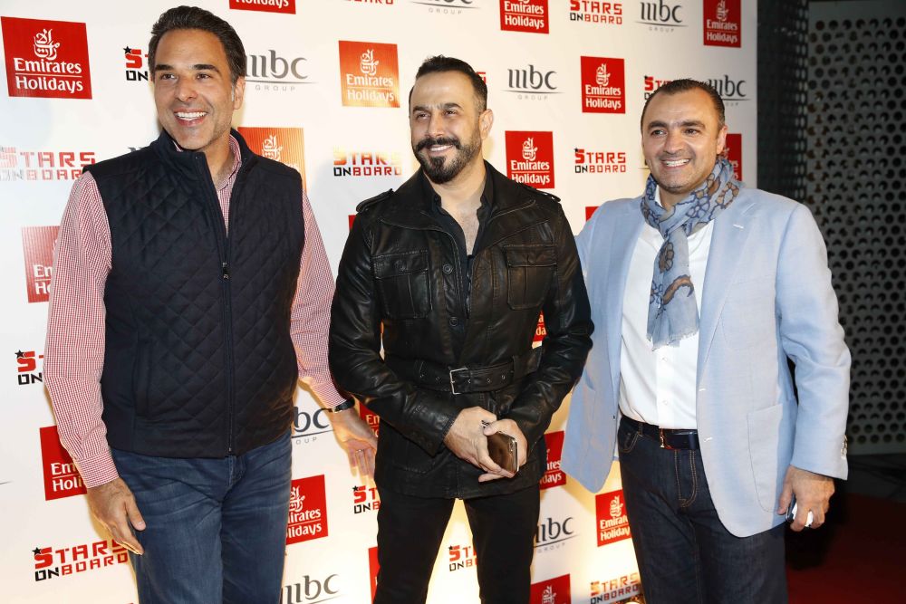 resized_MBC Group Stars on Board - summer cruise 2016 Launch - Mazen Hayek, Kosai Khauli,  Youssef Harb