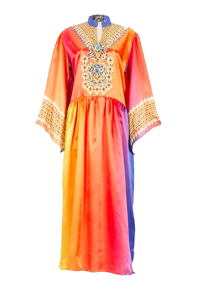 resized_Namshi, Haya's Closet (bright orange kaftan), AED315