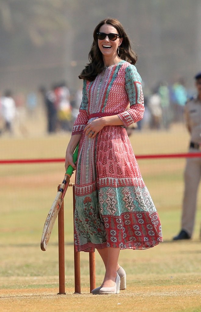 anita-dongre-patchwork-dress-kate-wore-mumbai