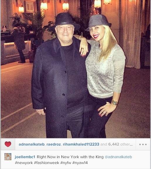 جويل نشرت هذه الصورة مع دنان الكاتب على حسابها على انستغرام