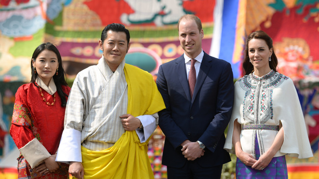 The Duke and Duchess of Cambridge with King Jigme Khesar Namgyel Wangchuck and Queen Jetsun Pema
