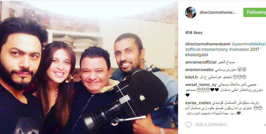 من كواليس مسلسل ياسمين وتامر الجديد مع محمد سامي