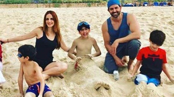 هريثيك روشان احتفل بالعام الجديد في دبي مع عائلته