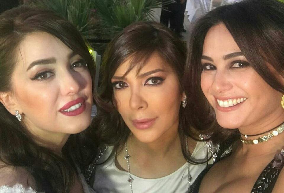 أصالة مع هند صبري من حفل زفاف كندة