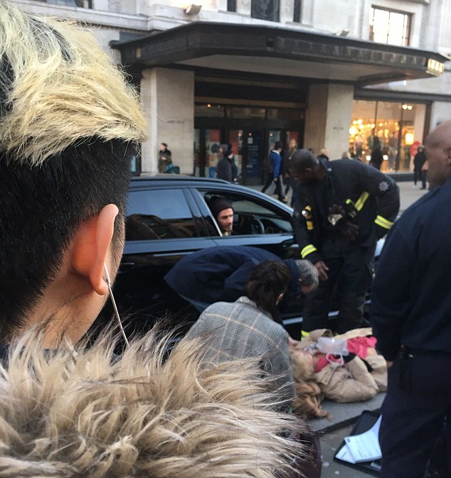 ديفيد بيكهام منع مرور السيارات من أجل العجوز